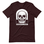 Memento Mori by Julie de Graag Unisex T-Shirt - Oxblood Black - Pulp & Stitch