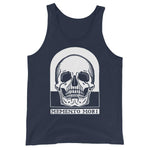 Memento Mori by Julie de Graag Unisex Tank Top - Navy - Pulp & Stitch