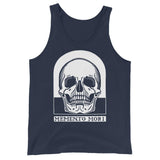 Memento Mori by Julie de Graag Unisex Tank Top - Navy - Pulp & Stitch