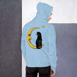 Meow Over the Moon Unisex Hoodie - Light Blue - Pulp & Stitch