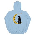 Meow Over the Moon Unisex Hoodie - Light Blue - Pulp & Stitch