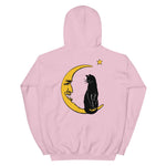 Meow Over the Moon Unisex Hoodie - Light Pink - Pulp & Stitch