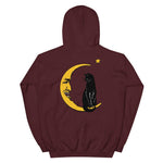 Meow Over the Moon Unisex Hoodie - Maroon - Pulp & Stitch