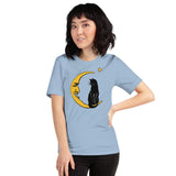 Meow Over the Moon Unisex T-Shirt - Light Blue - Pulp & Stitch