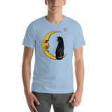 Meow Over the Moon Unisex T-Shirt - Light Blue - Pulp & Stitch