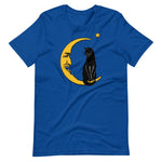 Meow Over the Moon Unisex T-Shirt - True Royal - Pulp & Stitch