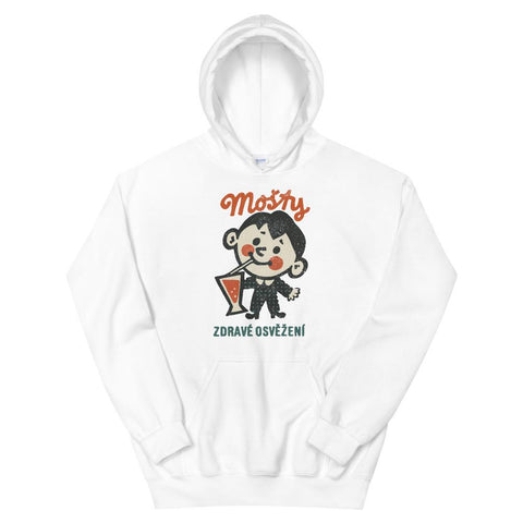 Mosty Boy Unisex Hoodie - White - Pulp & Stitch