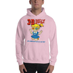 Retro 3D Dolly Unisex Hoodie - Light Pink - Pulp & Stitch