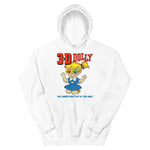 Retro 3D Dolly Unisex Hoodie - White - Pulp & Stitch