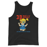 Retro 3D Dolly Unisex Tank Top - Black - Pulp & Stitch