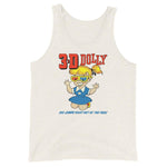 Retro 3D Dolly Unisex Tank Top - Oatmeal Triblend - Pulp & Stitch