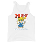 Retro 3D Dolly Unisex Tank Top - White - Pulp & Stitch