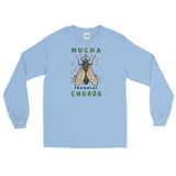 Retro Germ Fly Unisex Long Sleeve Shirt - Light Blue - Pulp & Stitch