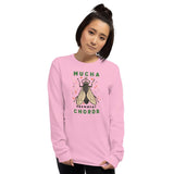 Retro Germ Fly Unisex Long Sleeve Shirt - Light Pink - Pulp & Stitch