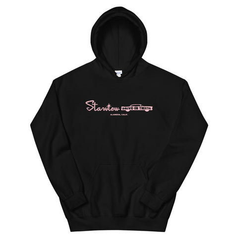 Retro Starview Drive-In Unisex Hoodie - Black - Pulp & Stitch