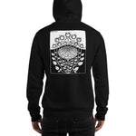 Rose Bush by Julie de Graag Unisex Hoodie - Black - Pulp & Stitch