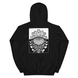 Rose Bush by Julie de Graag Unisex Hoodie - Black - Pulp & Stitch