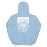 Rose Bush by Julie de Graag Unisex Hoodie - Light Blue - Pulp & Stitch