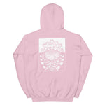 Rose Bush by Julie de Graag Unisex Hoodie - Light Pink - Pulp & Stitch