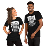 Rose Bush by Julie de Graag Unisex T-Shirt - Black - Pulp & Stitch