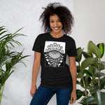 Rose Bush by Julie de Graag Unisex T-Shirt - Black - Pulp & Stitch