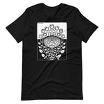 Rose Bush by Julie de Graag Unisex T-Shirt - Black - Pulp & Stitch