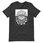 Rose Bush by Julie de Graag Unisex T-Shirt - Dark Grey Heather - Pulp & Stitch