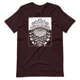 Rose Bush by Julie de Graag Unisex T-Shirt - Oxblood Black - Pulp & Stitch