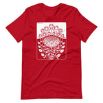 Rose Bush by Julie de Graag Unisex T-Shirt - Red - Pulp & Stitch