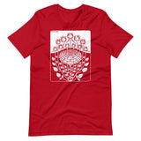 Rose Bush by Julie de Graag Unisex T-Shirt - Red - Pulp & Stitch