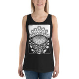 Rose Bush by Julie de Graag Unisex Tank Top - Black - Pulp & Stitch