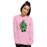 Sad Frankie Unisex Long Sleeve Shirt - Light Pink - Pulp & Stitch