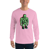 Sad Frankie Unisex Long Sleeve Shirt - Light Pink - Pulp & Stitch