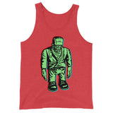 Sad Frankie Unisex Tank Top - Red Triblend - Pulp & Stitch