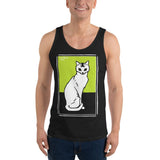 Sitting Cat (1917) by Julie de Graag Unisex Tank Top - XS - Pulp & Stitch