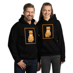 Sitting Cat (1918) by Julie de Graag Unisex Hoodie - S - Pulp & Stitch