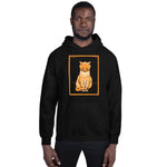 Sitting Cat (1918) by Julie de Graag Unisex Hoodie - S - Pulp & Stitch