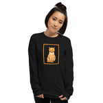 Sitting Cat (1918) by Julie de Graag Unisex Long Sleeve Shirt - S - Pulp & Stitch