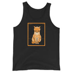 Sitting Cat (1918) by Julie de Graag Unisex Tank Top - XS - Pulp & Stitch