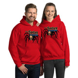 Skull Spider Unisex Hoodie - Red - Pulp & Stitch