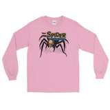 Skull Spider Unisex Long Sleeve Shirt - Light Pink - Pulp & Stitch