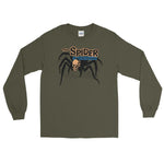 Skull Spider Unisex Long Sleeve Shirt - Military Green - Pulp & Stitch