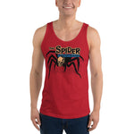 Skull Spider Unisex Tank Top - Red - Pulp & Stitch