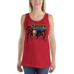 Skull Spider Unisex Tank Top - Red - Pulp & Stitch