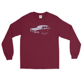 Slow Ride Unisex Long Sleeve Shirt - Maroon - Pulp & Stitch