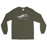 Slow Ride Unisex Long Sleeve Shirt - Military Green - Pulp & Stitch