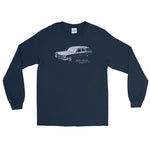 Slow Ride Unisex Long Sleeve Shirt - Navy - Pulp & Stitch