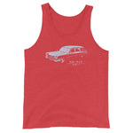 Slow Ride Unisex Tank Top - Red Triblend - Pulp & Stitch