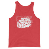 Sofa Slumber Unisex Tank Top - Red Triblend - Pulp & Stitch