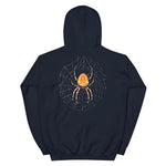 Spider in a Web by Julie de Graag Unisex Hoodie - Navy - Pulp & Stitch